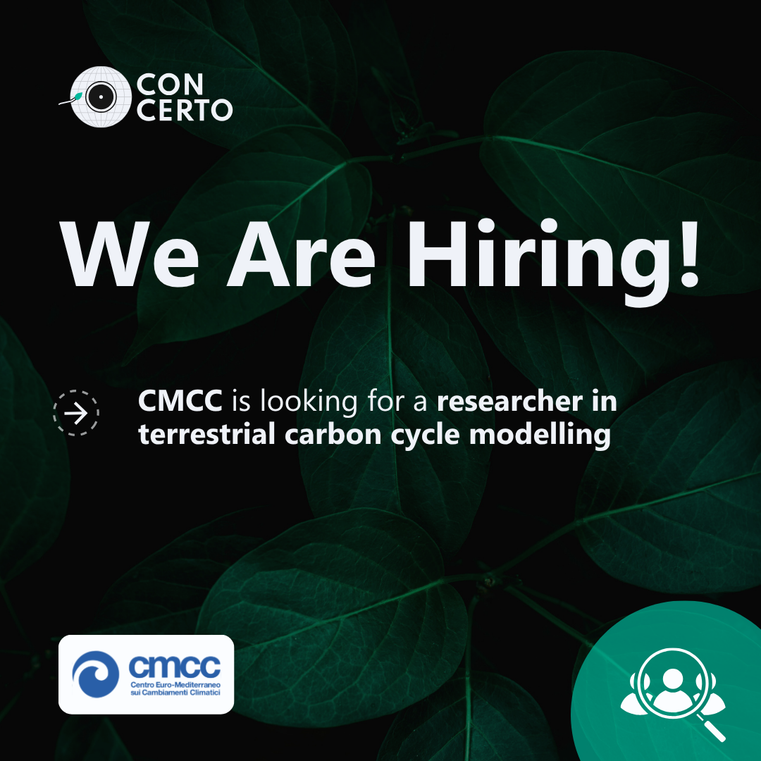 CONCERTO and CMCC are looking for a researcher in Ecosystem processes and Remote Sensing