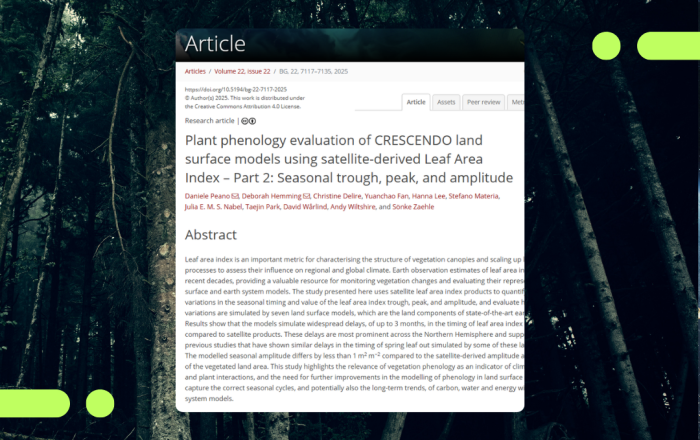 New study evaluates vegetation seasonal cycles in Earth system models using satellite data